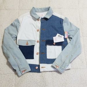 New Lularoe Kenny patchwork jean XS